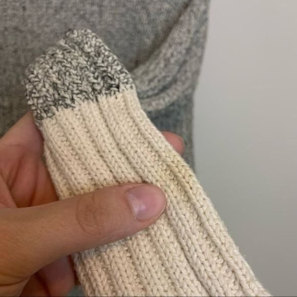 BROCHU WALKER COTTON COLOR BLOCK MARLED CARDIGAN S - Picture 3 of 9